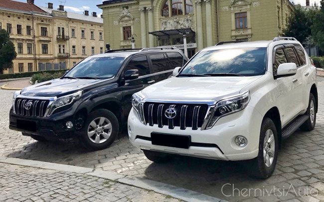 Аренда Toyota Prado 2017 на свадьбу Чернівці